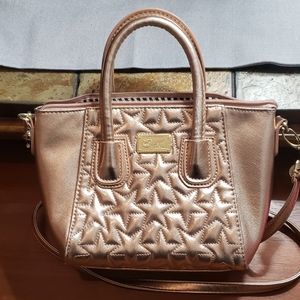 🔴 Luv Betsey Johnson RoseGold Quilted Crossbody